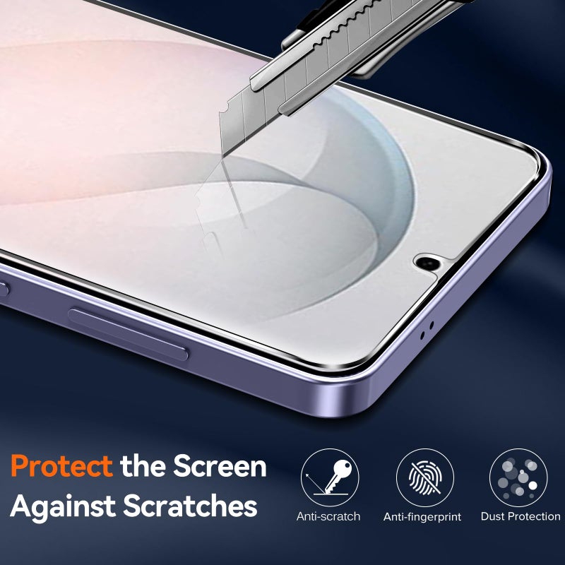 ivoler 3-in-1 Case for Samsung Galaxy S26 Plus 6.7â€ with 2 Pack Tempered Glass Screen Protector[Full Coverage], [Military Grade Protection] Slim Phone Bumper Cover Clear [Non-Yellowing] - Image 2