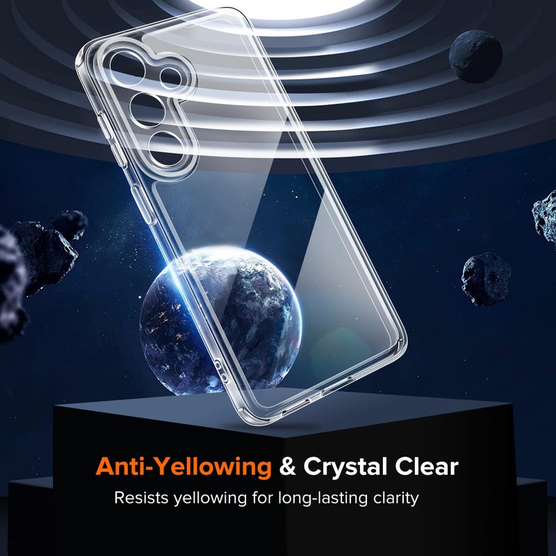 ivoler 3-in-1 Case for Samsung Galaxy S26 Plus 6.7â€ with 2 Pack Tempered Glass Screen Protector[Full Coverage], [Military Grade Protection] Slim Phone Bumper Cover Clear [Non-Yellowing] - Image 4