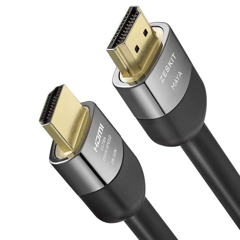 Zeskit Certified 2.1 8K HDMI Cable 48Gbps 4K120Hz Compatible with Soundbar eARC HDR10 VRR Dolby Vision Atmos HDCP 2.2 2.3 PS5 Xbox Series X Apple TV Roku (Ultra High Speed, Maya CL3 In Wall Long 23ft) - Image 1