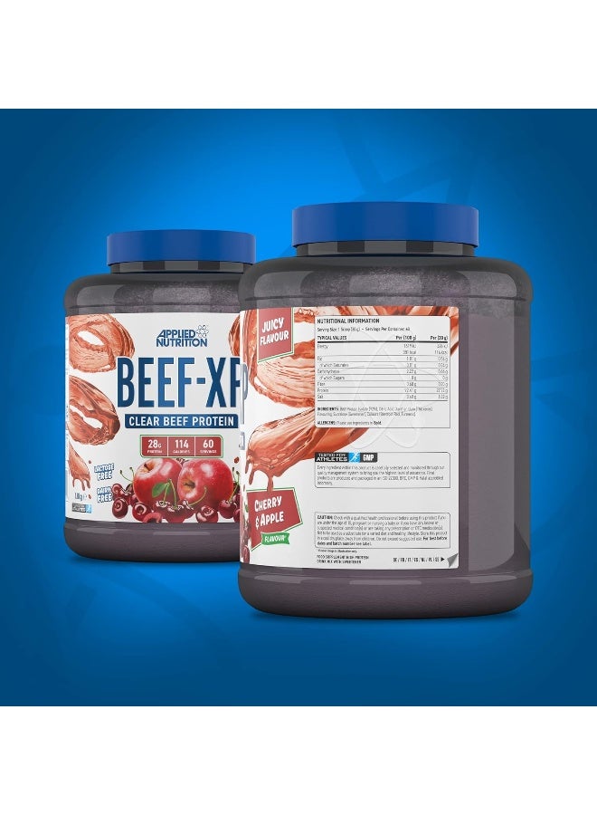 Applied Nutrition Beef Xp Clear Hydrolysed Beef Protein Isolate Fruit Juice Style Dairy Free 60 Servings Cherry And Apple - Image 2