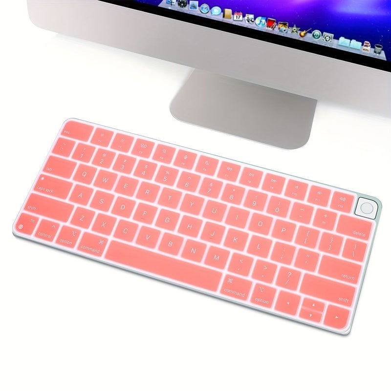Lilac Purple Silicone Keyboard Cover Skin for US Layout 24 Inch Magic Keyboard with Touch ID - Image 1