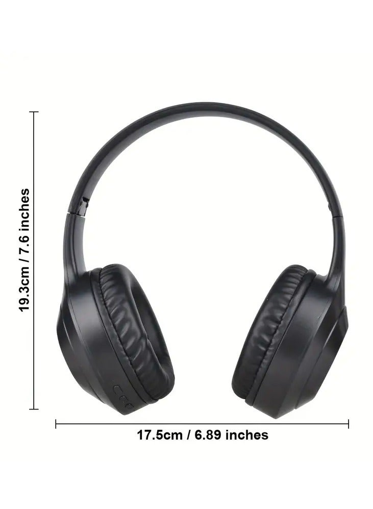 سماعات رأس لاسلكية - صوت ستيريو عالي الدقة، اتصال سريع، عزل الضوضاء، تصميم خفيف الوزن وقابل للطي، شحن سريع من النوع C، دعم سلكي 3.5 ملم - مثالية للسفر وصالة الألعاب الرياضية والعمل والاستخدام اليومي. - Image 3