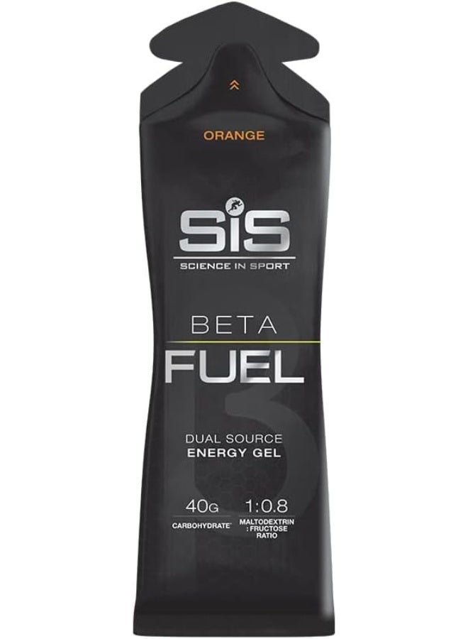 SIS Beta Fuel Energy Gels | 40g Carbohydrates | 1:0.8 Maltodextrin:Fructose Ratio | Easily Digestible | Gluten Free | No Water Needed | Running Gels | Orange Flavour | 6 Pack - Image 2