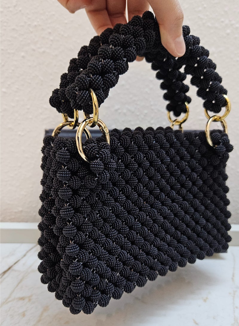 Handmade Pearl beaded hand bag for women - Image 3