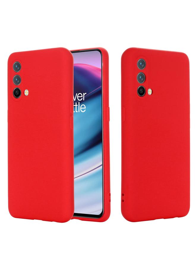 اس-توب جراب لهاتف OnePlus Nord CE 5G مصنوع من السيليكون السائل المقاوم للصدمات والتغطية الكاملة بلون نقي - Image 1
