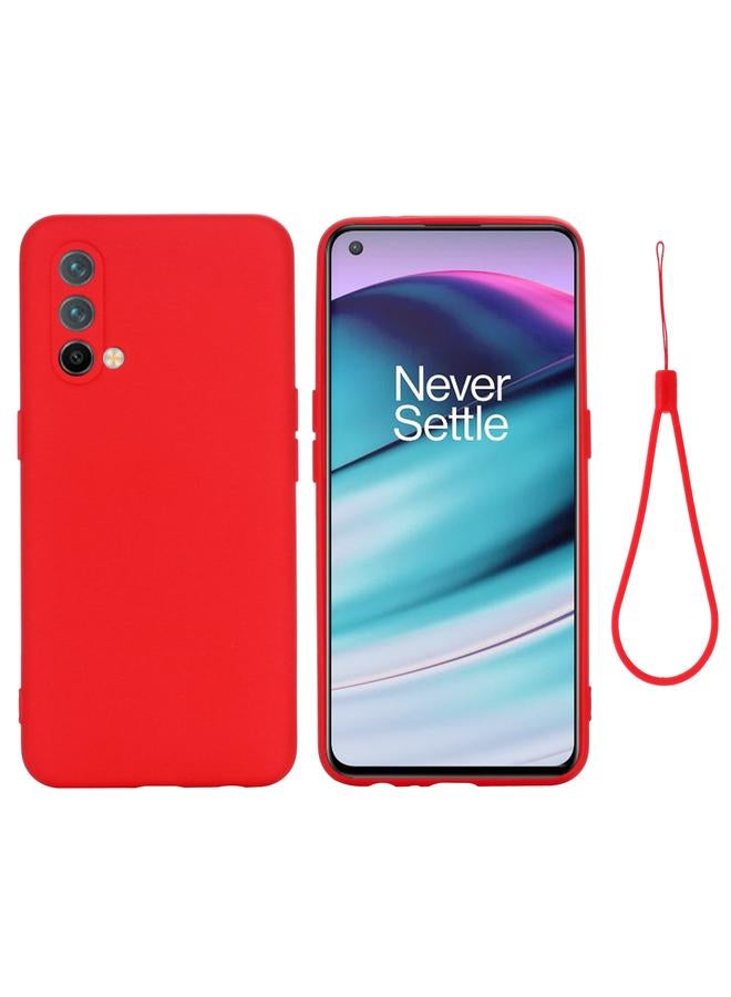اس-توب جراب لهاتف OnePlus Nord CE 5G مصنوع من السيليكون السائل المقاوم للصدمات والتغطية الكاملة بلون نقي - Image 2