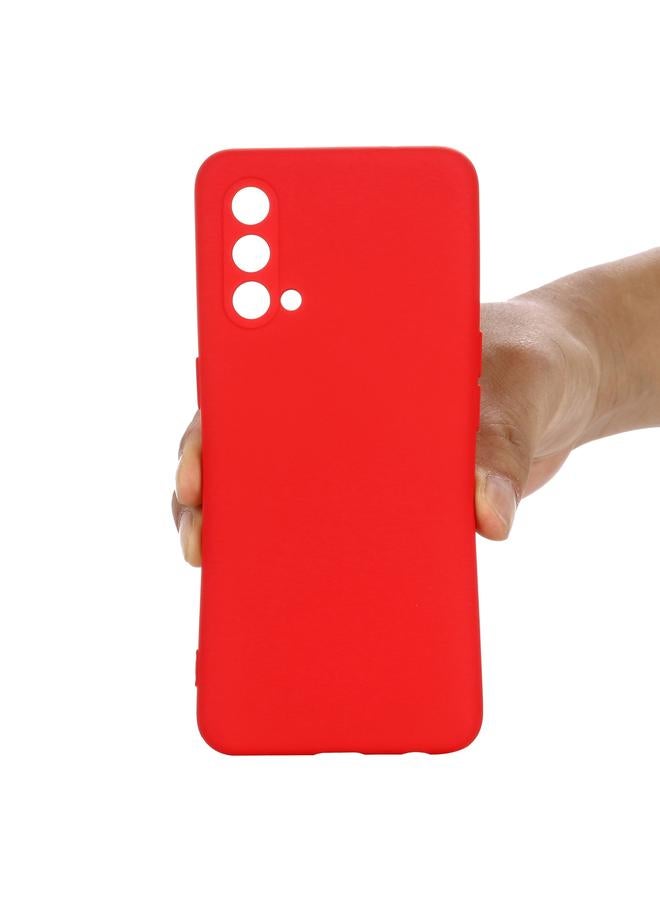 اس-توب جراب لهاتف OnePlus Nord CE 5G مصنوع من السيليكون السائل المقاوم للصدمات والتغطية الكاملة بلون نقي - Image 5