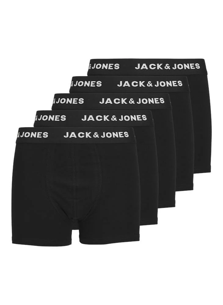 Jack & Jones Junior Youth 5 Pack Logo Boxer