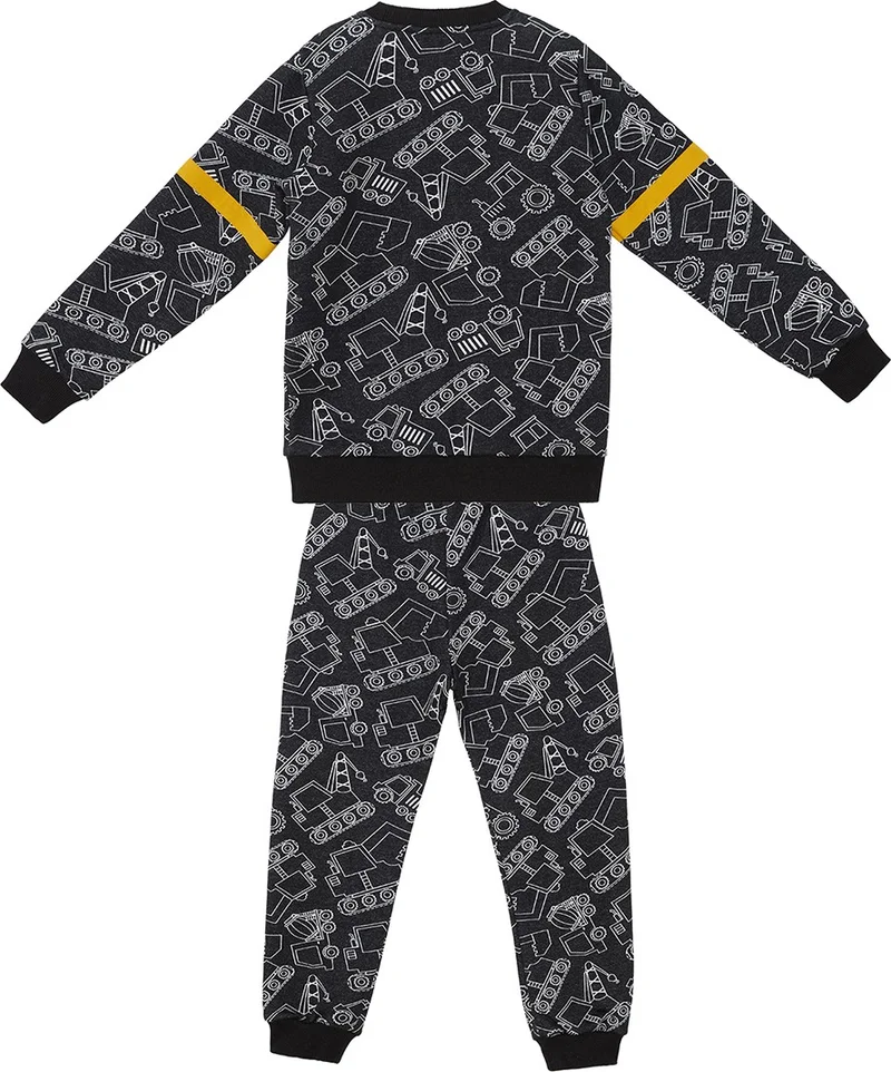 Denokids Cars Boys Black Tracksuit