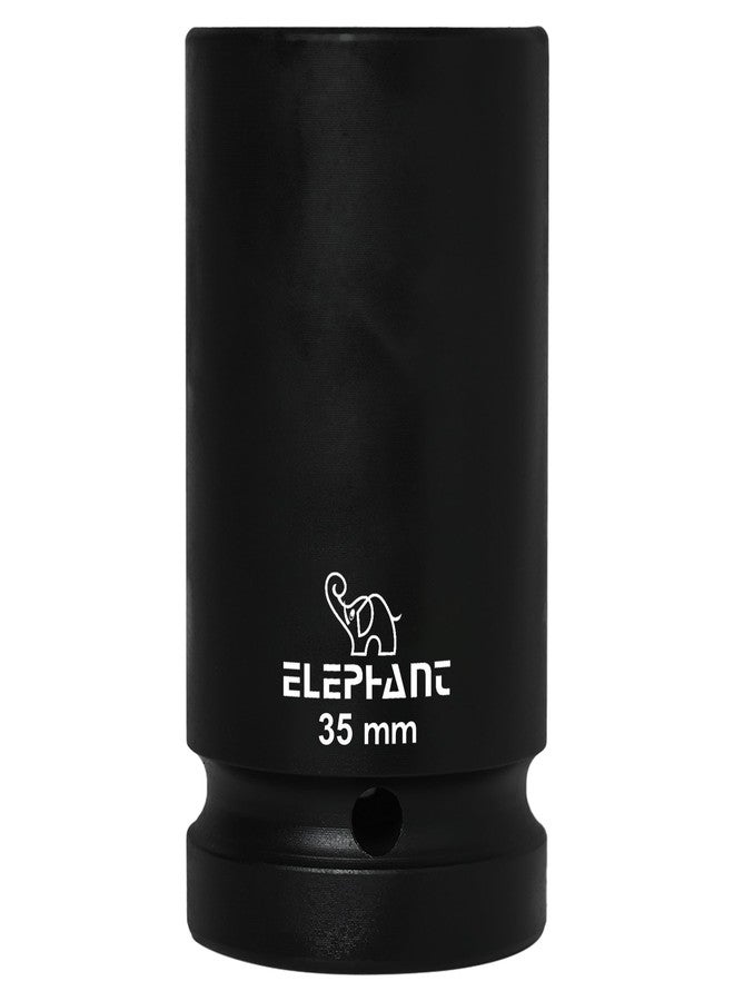 Elephant Metal 1 Inch Square Drive STD Impact Socket 6-Point 35 mm Size 90 mm Length - Image 1