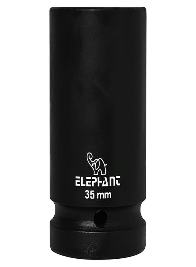 Elephant Metal 1 Inch Square Drive STD Impact Socket 6-Point 35 mm Size 90 mm Length - Image 3