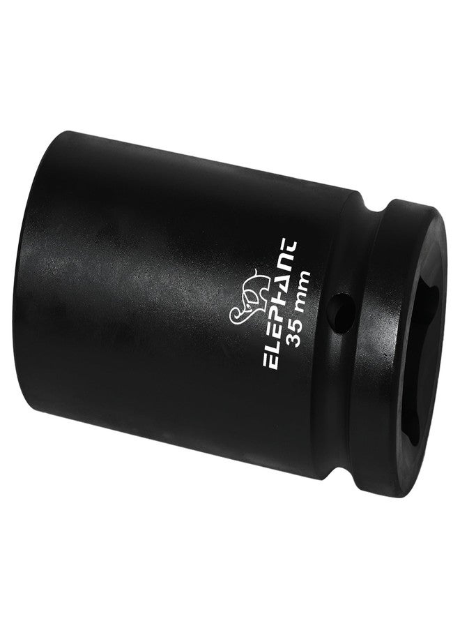 Elephant Metal 1 Inch Square Drive STD Impact Socket 6-Point 35 mm Size 90 mm Length - Image 2