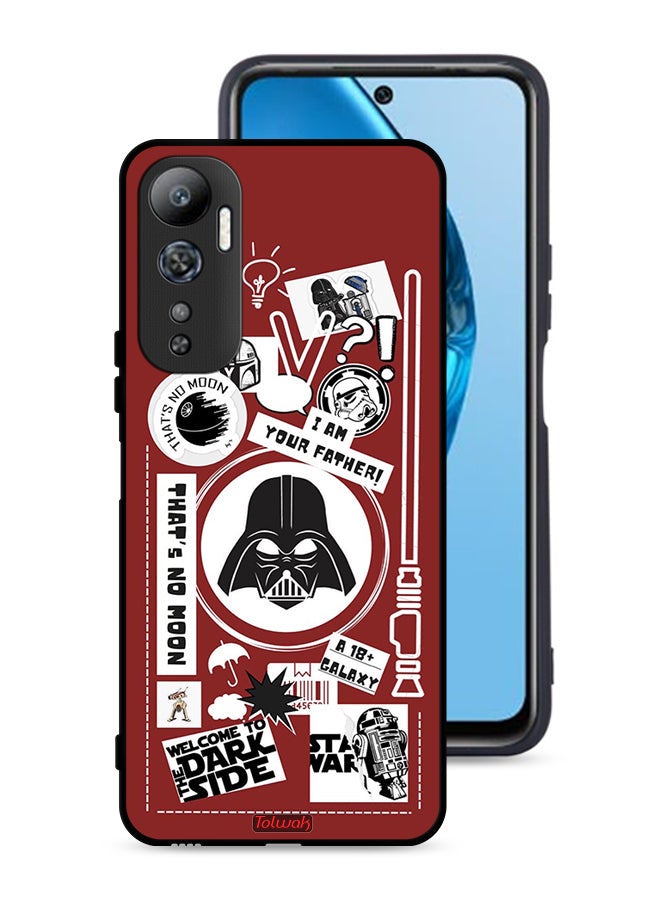 Tolwak Infinix Hot 20 4G Protective Case Cover Welcome To The Dark Side Sticker - Image 1