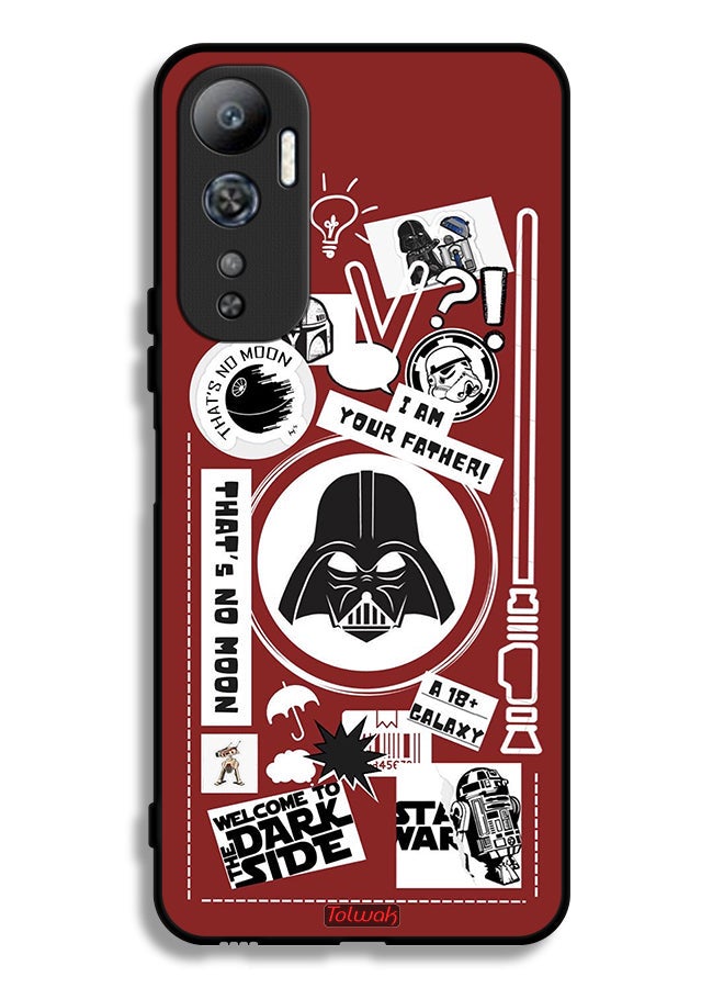 Tolwak Infinix Hot 20 4G Protective Case Cover Welcome To The Dark Side Sticker - Image 2