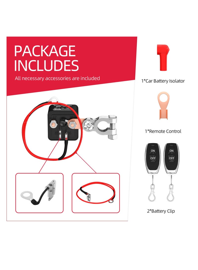 AROAQ Portable Remote Battery Disconnect Switch,  Upgraded Battery Disconnect Switch, Anti Theft - Image 3