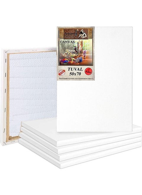 Canvas 50X70 Back Stapled Primed 1 Piece Painting Canvas 50*70 Student Canvas Ideal for Acrylic Paint and Oil Painting