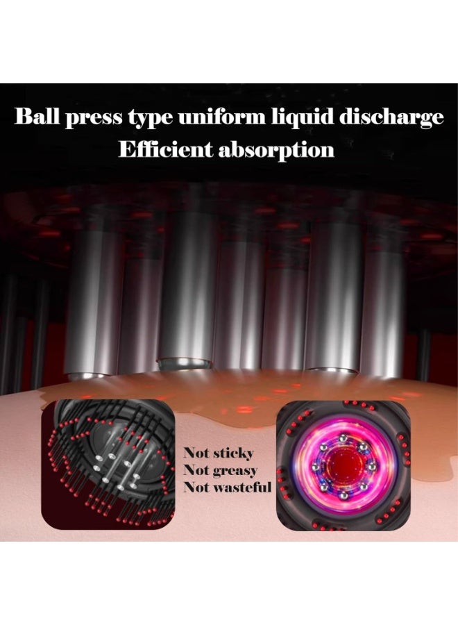 كيلا مشط تدليك كهربائي، علاج بالضوء الأحمر الاهتزازي، فرشاة تدليك فروة الرأس لنمو الشعر، أداة وضع زيت سائل مضاد لتساقط الشعر - Image 5