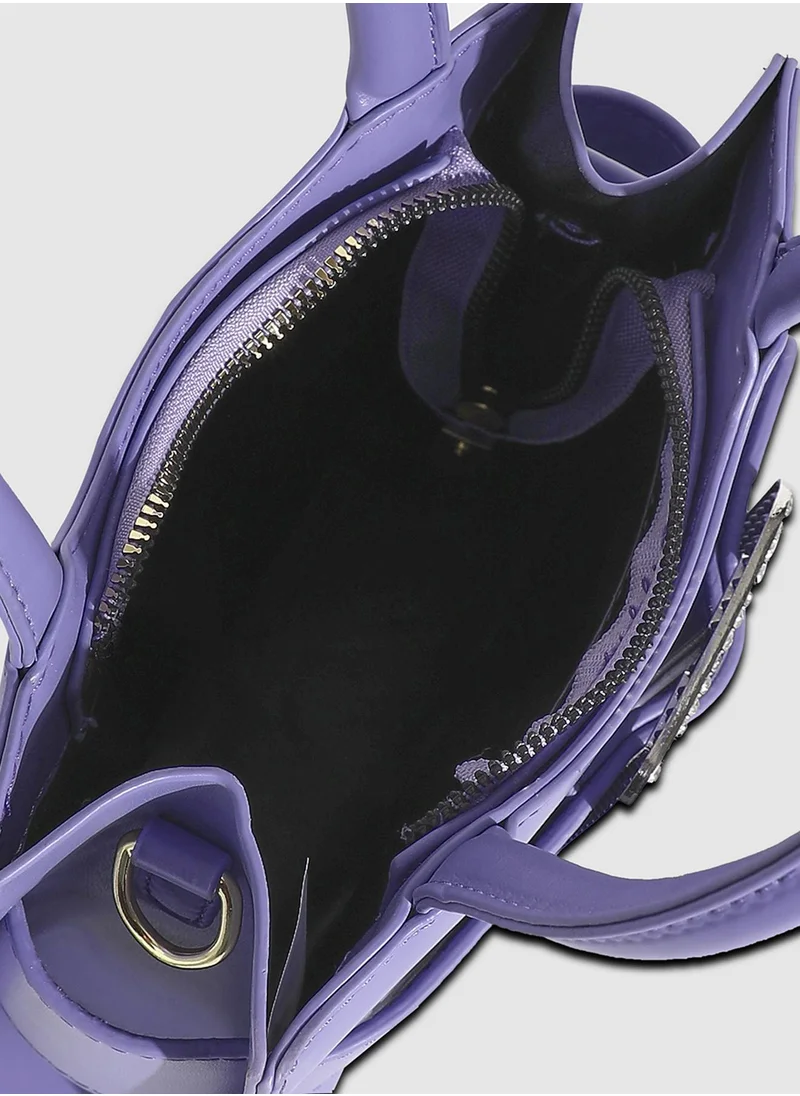 صوص هاوت Buckle Mini Handbag - Lavender