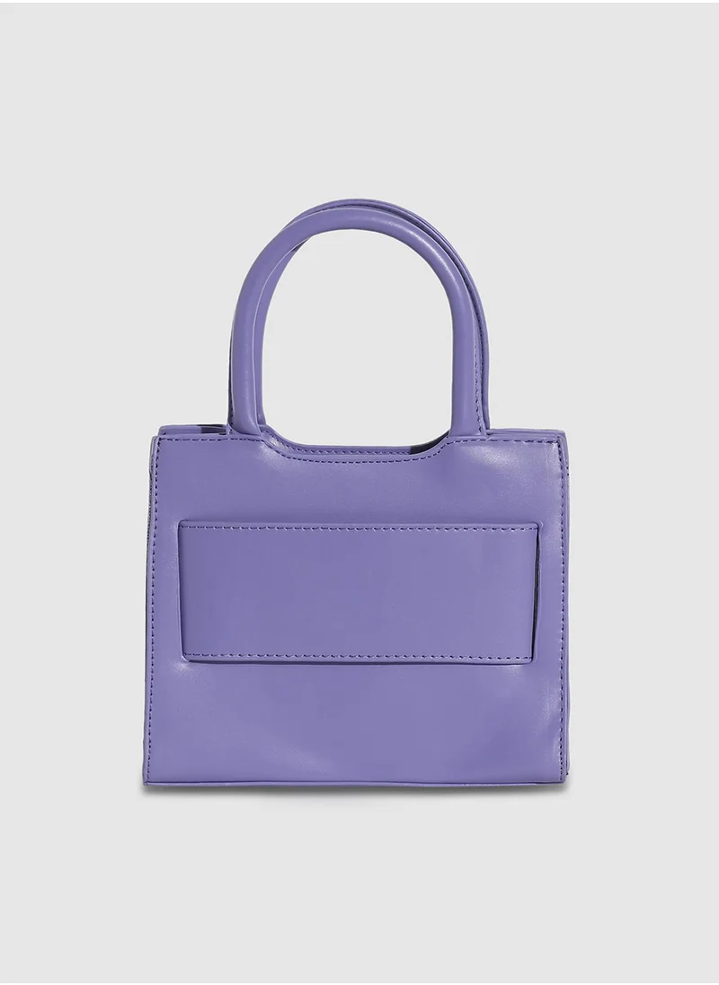 صوص هاوت Buckle Mini Handbag - Lavender