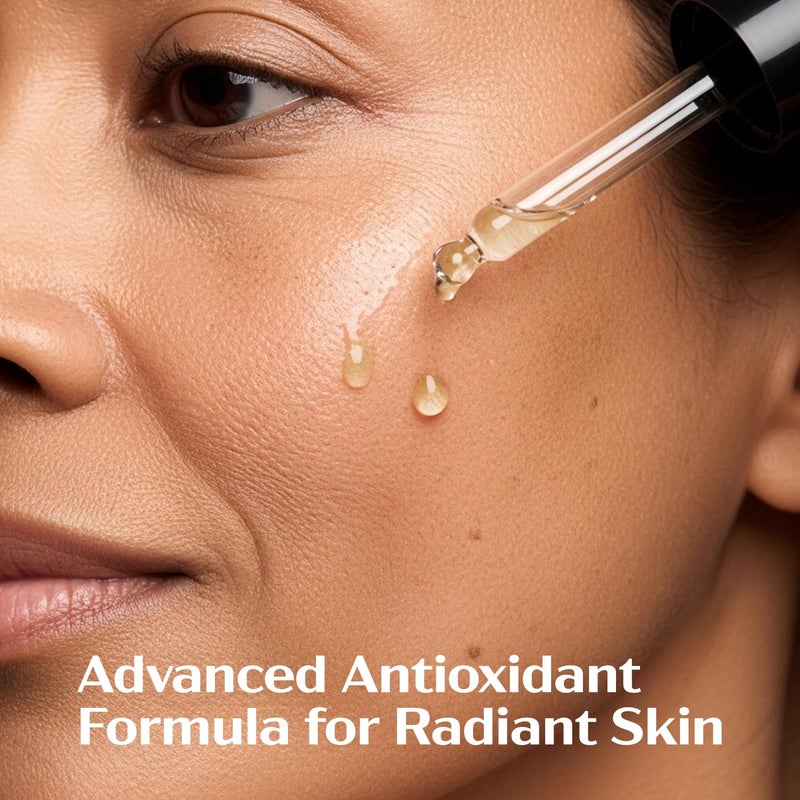 Lanmeri Ceuticals 15% Vitamin C + E + Ferulic Serum: Advanced Antioxidant Defense Formula with 1% Vitamin E & 0.5% Ferulic Acid â€“ High-Stability Vitamin C Serum (1 fl oz) - Image 3