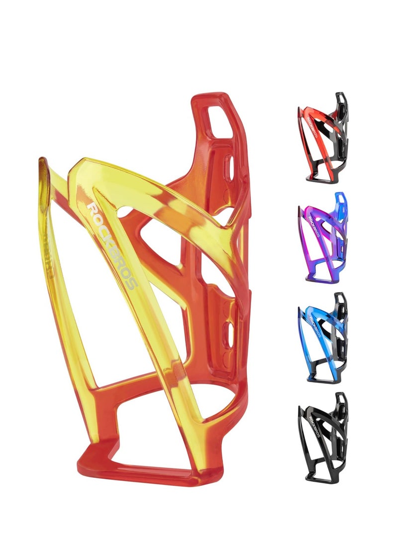 Rockbros Durable Bike Water Bottle Holder Ultra-Light with Screws Tool, Universal Cup Holder Rack for MTB Road( Red and Yellow) - Image 1