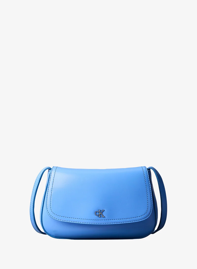 Monogram Plaque Flap Crossbody Camera Bag