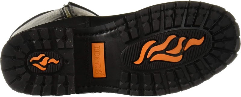RIDETECS 16" Motorcycle Men’s Side Boot Zipper Oiled Leather Boots - Image 4