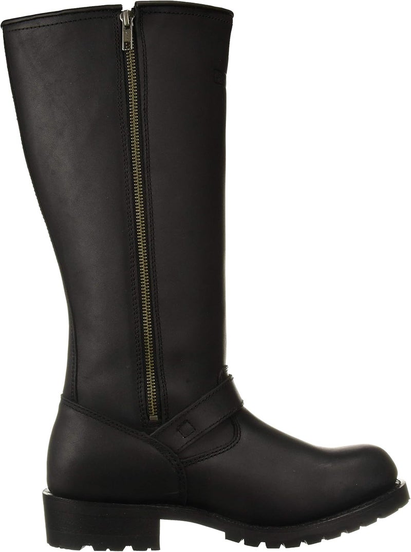 RIDETECS 16" Motorcycle Men’s Side Boot Zipper Oiled Leather Boots - Image 3