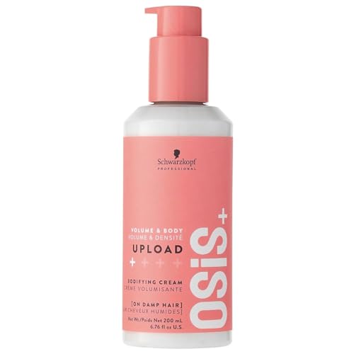 OSiS+ Upload Volume & Body Cream for Hair, 6.75 oz â€“ Light Hold Volumizing Hair Treatment â€“ Creates Volume & Fuller Hair - Vegan Formula with Heat Protection - Image 1