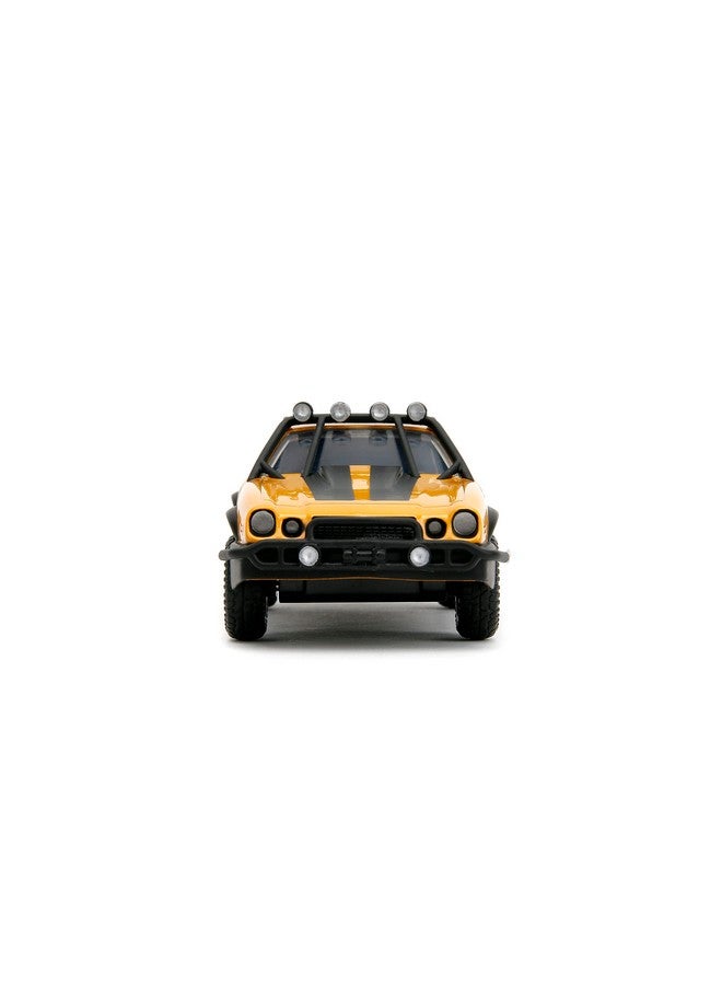 Jada Toys Transformers Rise of The Beast 1:32 1977 Chevy Camaro Bumblebee w/Robot On Chassis Die-Cast Car, Toys for Kids and Adults - Image 4