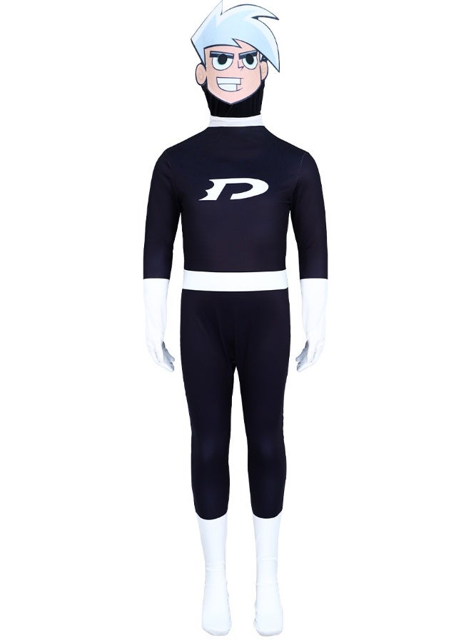 Phantom Danny Children's Cosplay Costume - Halloween Character Costume of the Animated Character Danny Phantom - Image 1