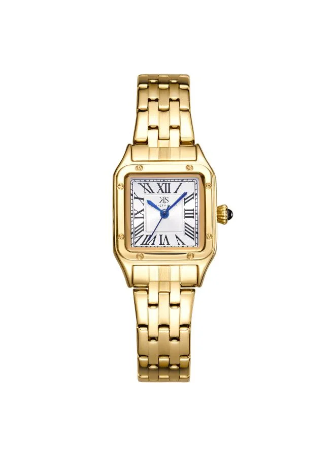 كينيث سكوت Women's Analog Display Watch With Gold Stainless Steel Strap - K25512-GBGW