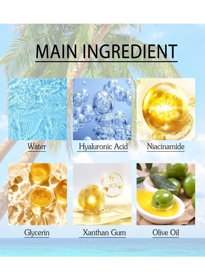 EELHOE Hyaluronic Acid Watery Sun Gel 50ml, Contain Chemical Sub Blocks (SPF50+ PA++++) To Protect Skin From UV Rays, Can Blend Into The Skin Perfectly Under Makeup As Well, Perfect For All Skin Types - Image 3