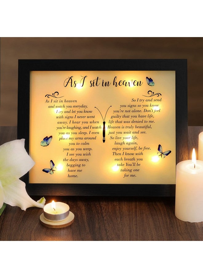 Fabuday Memorial Gifts LED Shadow Box - Sympathy Gift in Memory of Loved One Gifts, Rememberance Gift for Loss of Mother Father Mom Dad, Funeral Condolences Bereavement Gift Ideas - Image 1
