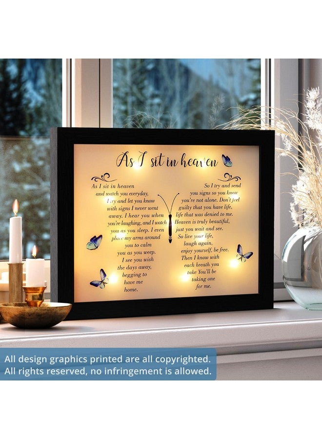 Fabuday Memorial Gifts LED Shadow Box - Sympathy Gift in Memory of Loved One Gifts, Rememberance Gift for Loss of Mother Father Mom Dad, Funeral Condolences Bereavement Gift Ideas - Image 2