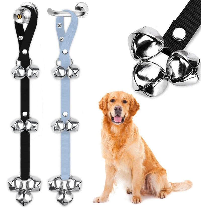 Blue Tree BLUETREE 2 Pack Dog Doorbells Premium Quality Training Potty Great Dog Bells Adjustable Door Bell Dog Bells for Potty Training Your Puppy The Easy Way - 7 Extra Large Loud 1.4 DoorBells - Image 1