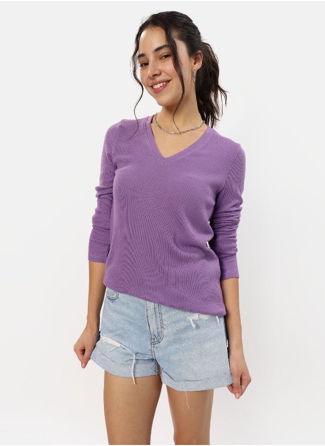 American Eagle AE Plush Long-Sleeve V-Neck Tee  - Image 2