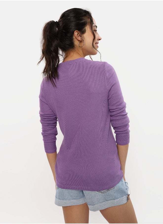 American Eagle AE Plush Long-Sleeve V-Neck Tee  - Image 3