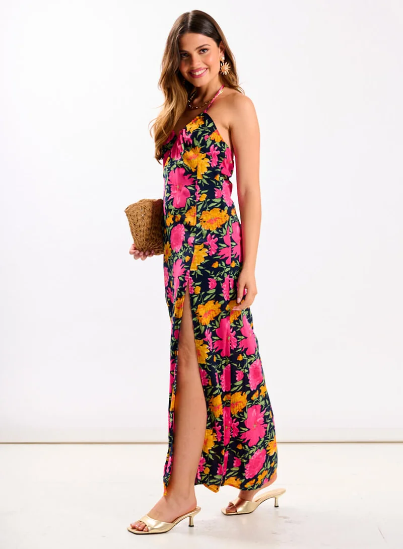 نيدز نو ليبل Pink Floral Maxi Dress