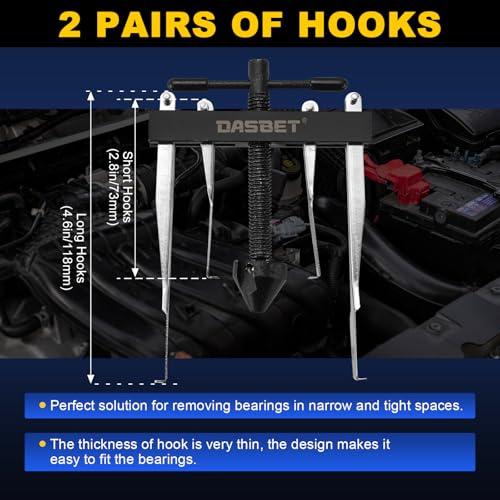 DASBET Crank Bearing Camshaft Seal Installer and Remover Set Seal Drive Set Crankshaft Oil Seal Puller Tool Kit - Image 4