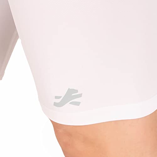 ReDesign Apparels Men Compression Men's Shorts Tights (Nylon) Skins for Gym, Running, Swimming, Cricket, Cycling, Basketball, Yoga, Football, Tennis, Badminton & More (Large, Premium White) - Image 3
