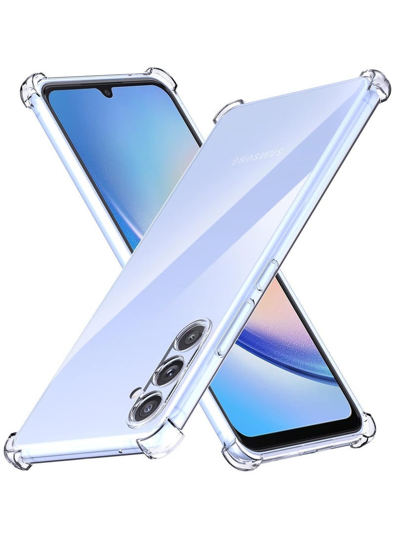 Bills Samsung S23 5G Premium TPU Corner Case - Clear Soft TPU Transparent Back Protective Case with Shock Absorbent Reinforced Bumper Corners - Image 1
