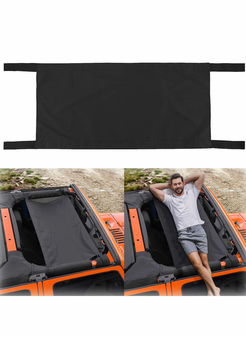 Generic Car Roof Hammock, Compatible with Jeep Gladiator JT & Jeep Wrangler YJ, TJ, JK, JKU, JL, JLU 1987-2020 4-Door and 2-Door  - Image 1