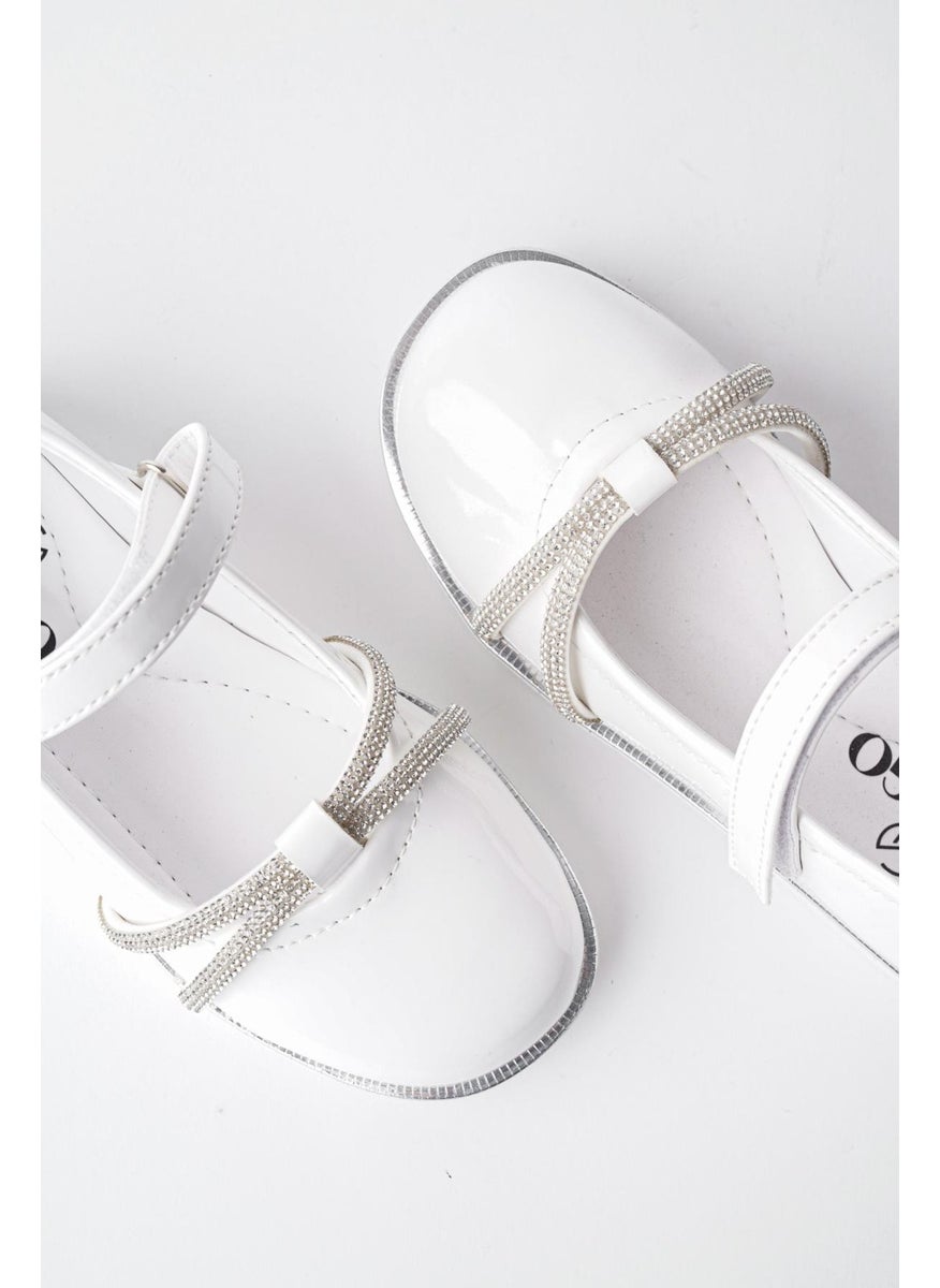 muggo Unicorn Guaranteed Daily Lightweight Sole Stone and Velcro Girls' Ballerinas  - Image 3