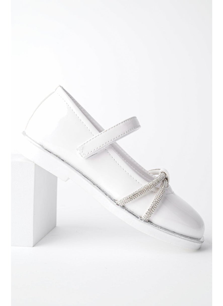 muggo Unicorn Guaranteed Daily Lightweight Sole Stone and Velcro Girls' Ballerinas  - Image 2