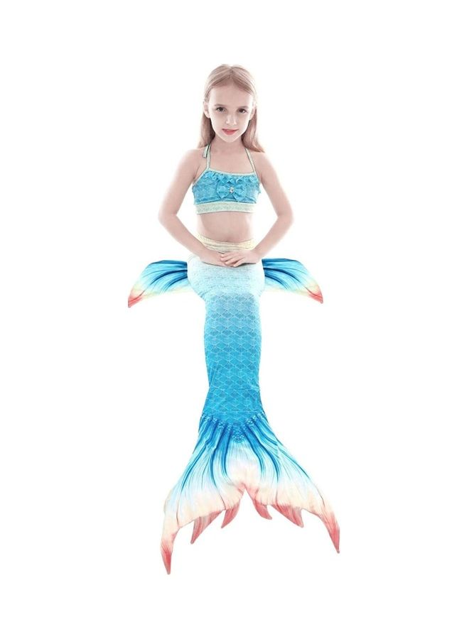 NIBEMINENT 3-Piece Mermaid Swimming Costume Set 130cm - Image 3