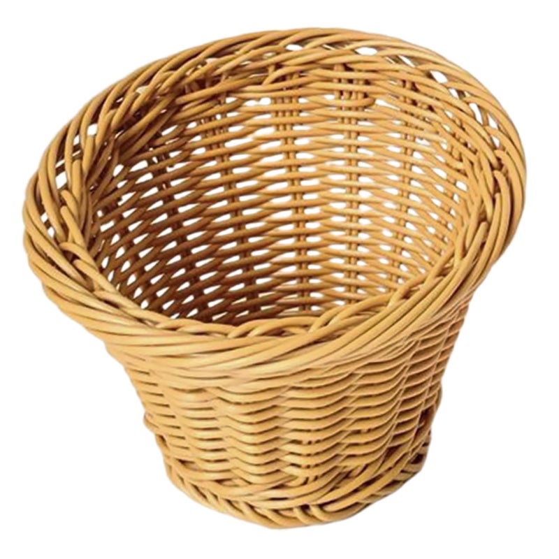 Handmade Rattan Basket Large Storage For Vegetables Fruits Kitchen Dining Tabletop - Image 2