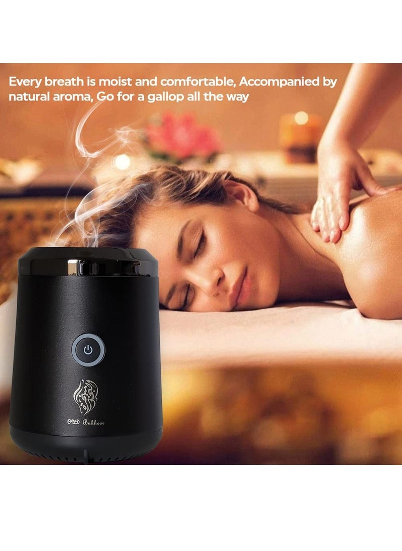 Bakhoor Electric Oud Incense Bukhoor Burner Aroma Diffuser With Long Lasting Battery Usb Rechargeable Great Gift For Home, Car, Desert Camping And Travel  - Image 2