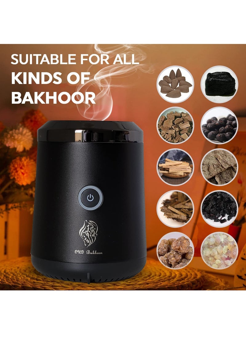 Bakhoor Electric Oud Incense Bukhoor Burner Aroma Diffuser With Long Lasting Battery Usb Rechargeable Great Gift For Home, Car, Desert Camping And Travel  - Image 3