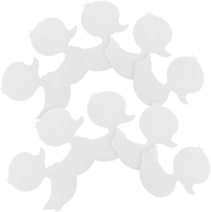 White Cute Duck Non-Slip Bathtub Stickers for Kids Waterproof Shower Decals 30pcs - Image 1